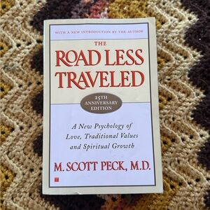 The Road Less Traveled by M. Scott Peck - 25th Anniversary Edition, Cream/Red